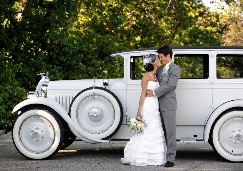 Ретро авто для свадьбы в стиле Великий Гэтсби