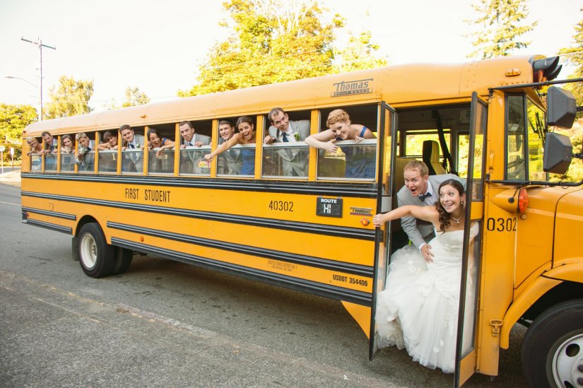 Общественный транспорт на свадьбу