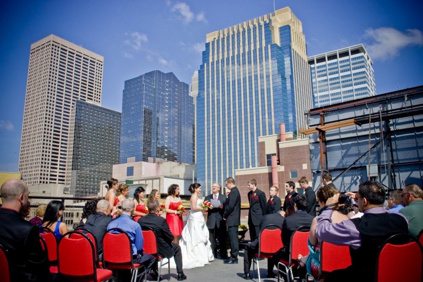 Свадьба на крыше