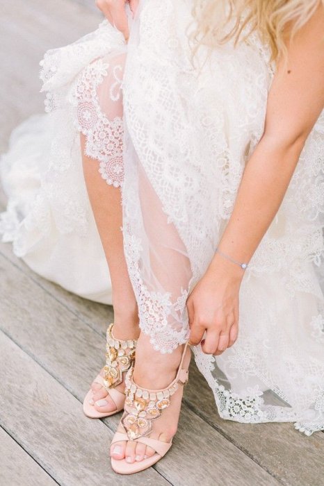 Обувь невесты в стиле бохо