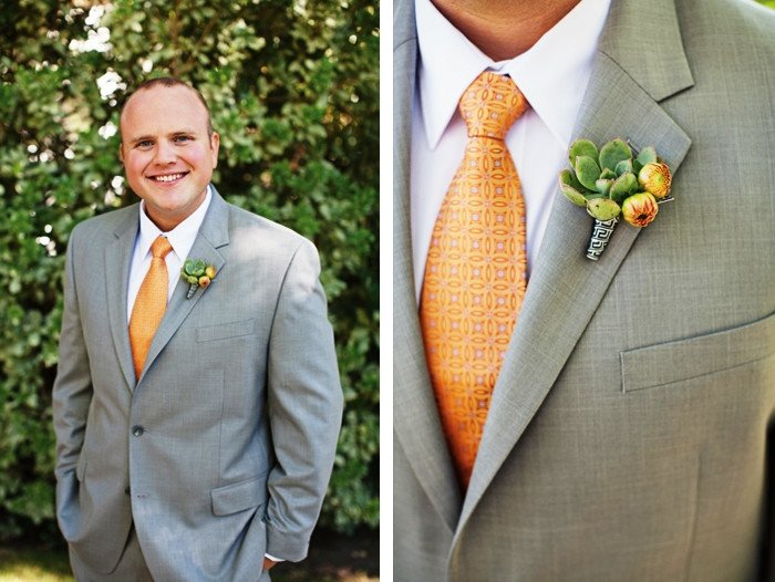 Оранжевый галстук жениха