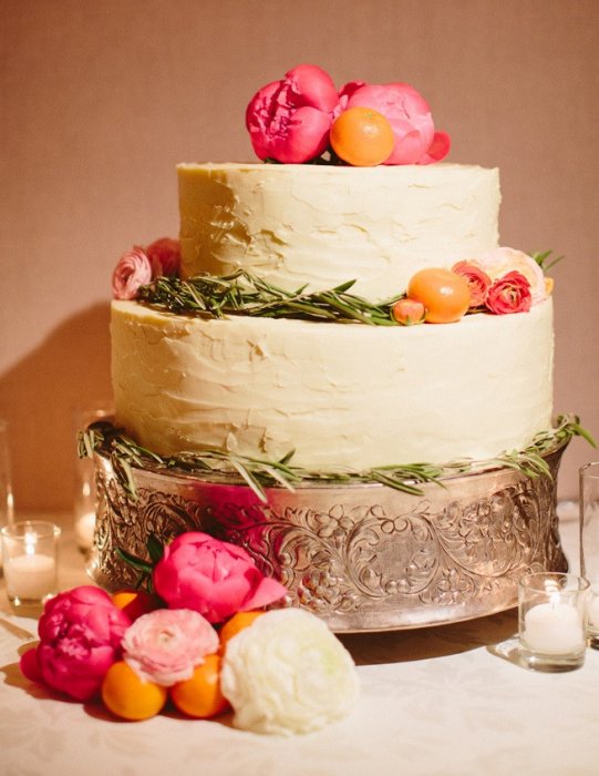 Торт в стиле мандариновой свадьбы