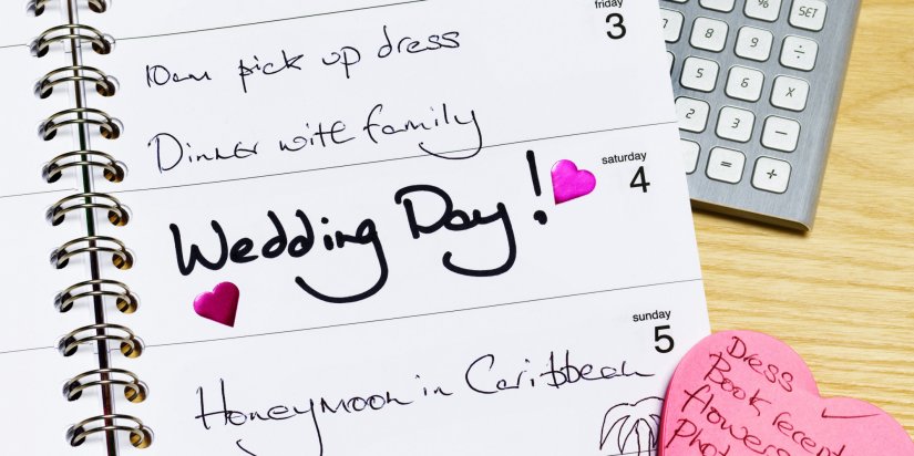 Календарь в дневнике невесты
