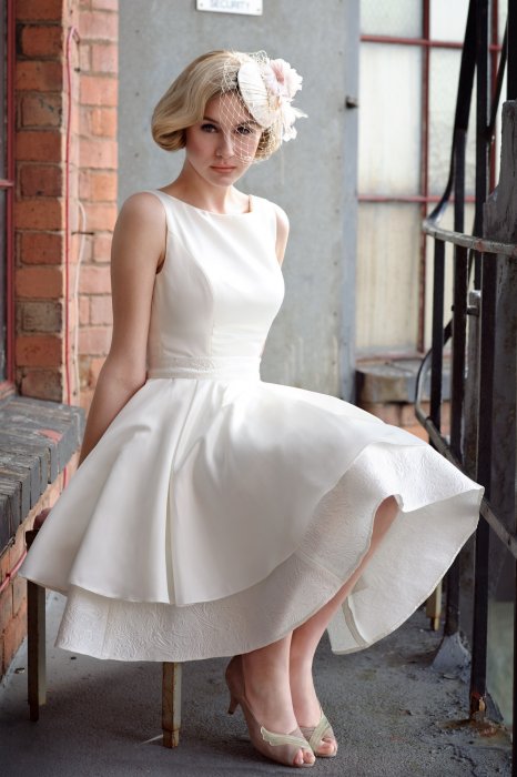 Короткое платье для винтажной свадьбы