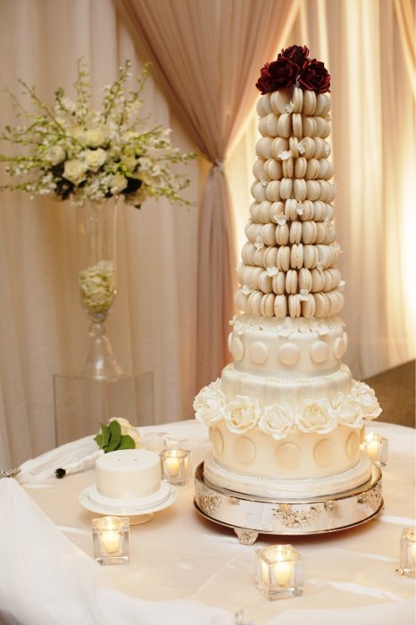 Свадебный тортик из макарун